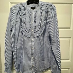 J. Crew 100% cotton shirt, size large